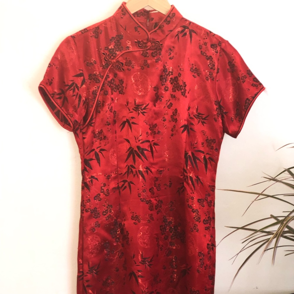 Beautiful embroidered red dress